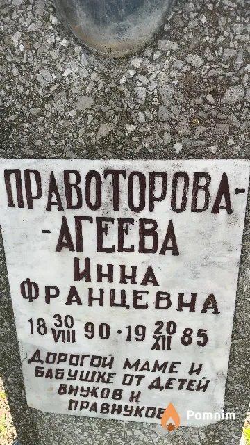 Правоторова-Агеева Инна Францевна