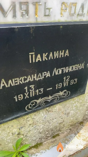 Паклина Александра Логиновна