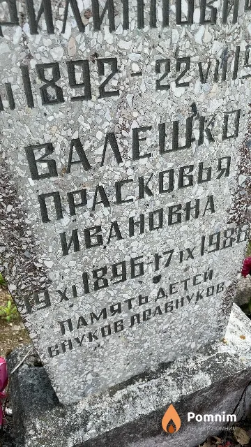 Валешко Прасковья Ивановна