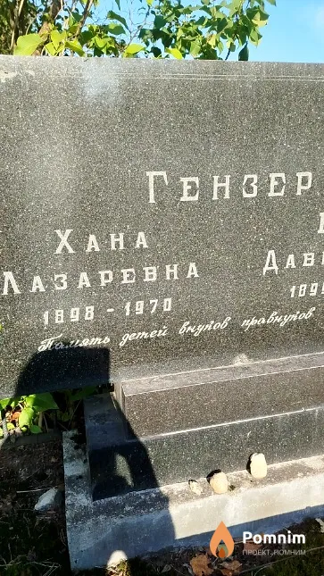 Гензер Хана Лазаревна