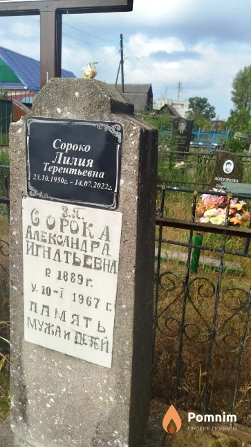 Сорока Александра Игнатьевна