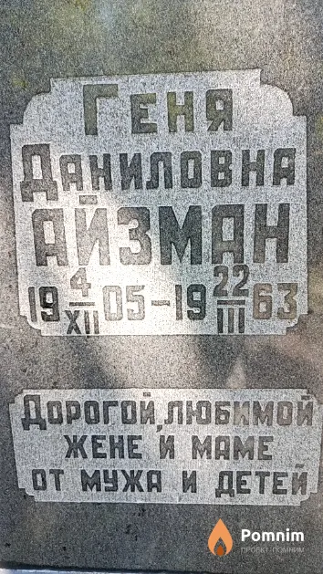 Айзман Геня Даниловна