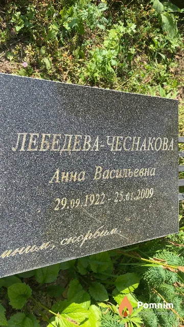 Лебедева-Чеснакова Анна Васильевна