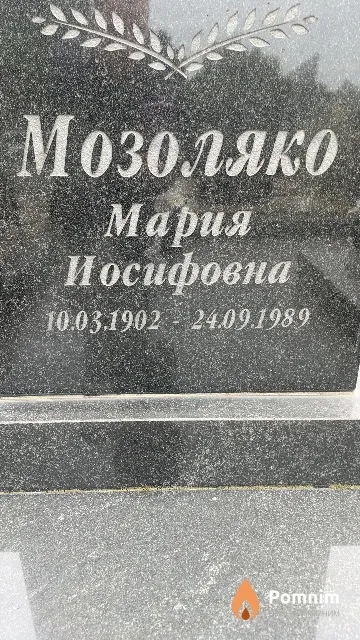 Мозоляко Мария Иосифовна