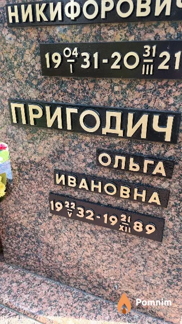 Пригодич Ольга Ивановна