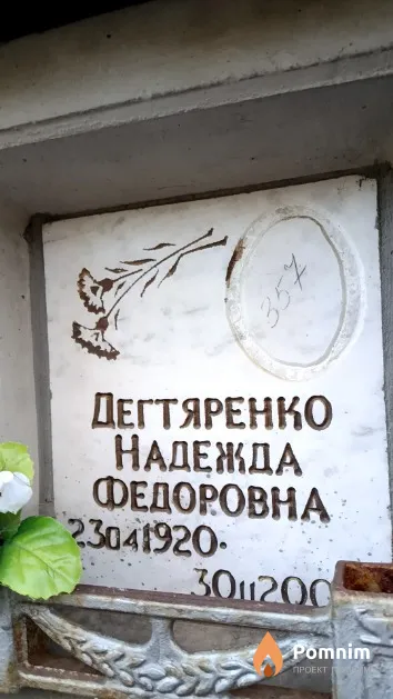 Дегтяренко Надежда Федоровна