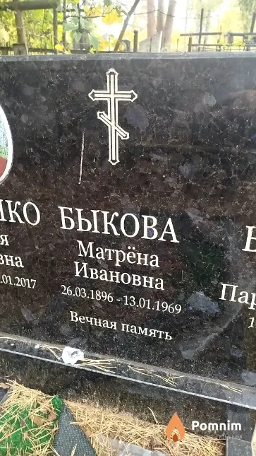 Быкова Матрёна Ивановна