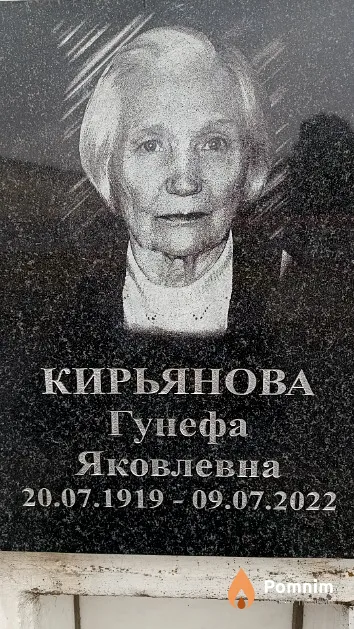 Кирьянова Гунефа Яковлевна