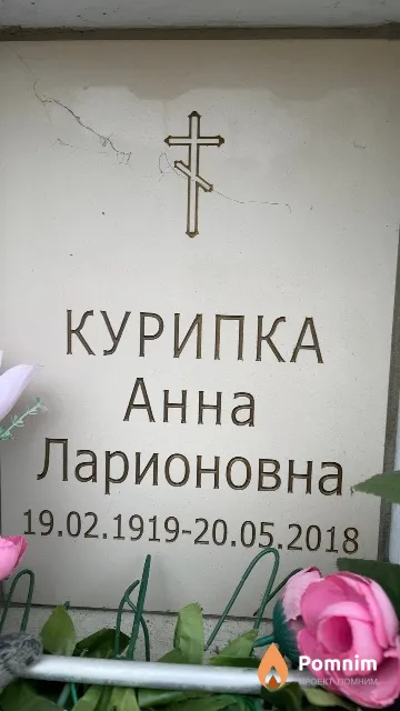 Курипка Анна Ларионовна