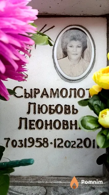 Сырамолот Любовь Леоновна