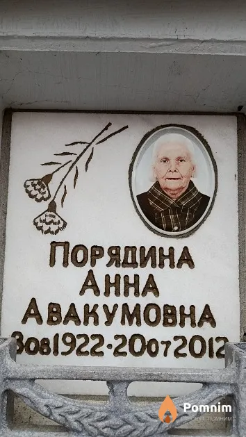 Порядина Анна Авакумовна