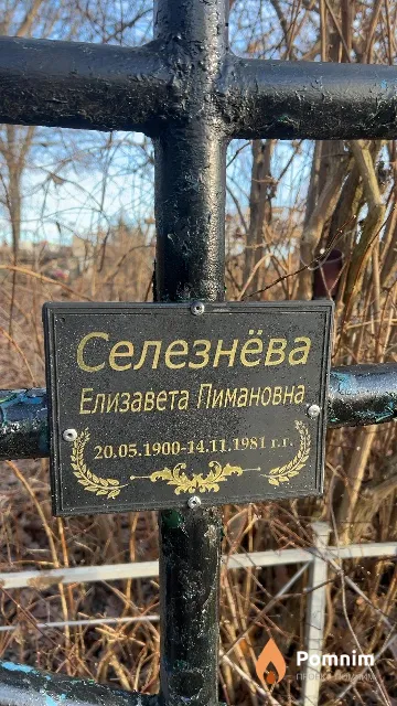 Селезнёва Елизавета Пимановна
