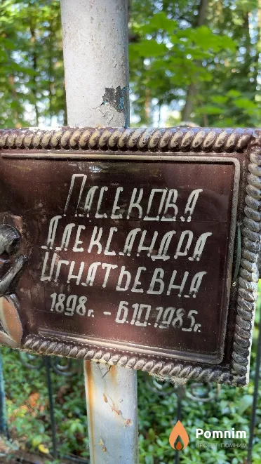 Пасекова Александра Игнатьевна